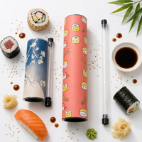 Emballage alimentaire compostable en bagasse de canne à sucre sans plastique, de qualité alimentaire, à base végétale, pour sushis, sans usage d'arbres, recyclable, personnalisable, vente en gros