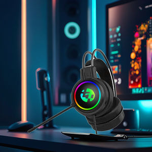 <span class=keywords><strong>Casque</strong></span> de jeu filaire professionnel avec microphone, connecteurs 3,5 mm/USB, avec éclairage RVB, suppression du bruit, <span class=keywords><strong>casque</strong></span> supra-auriculaire pour jeux - Product Image 4