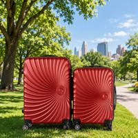Valise à roulettes rigide de 20 pouces, légère, approuvée par les compagnies aériennes, avec serrure TSA, en ABS