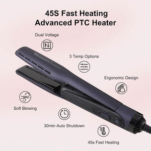 Plancha de Pelo Eléctrica 2 en 1 con Revestimiento Cerámico, Placas PTC de Calentamiento Rápido, Pantalla LED, Función Dual Húmedo/Seco, Precio de Fábrica - Product Image 3