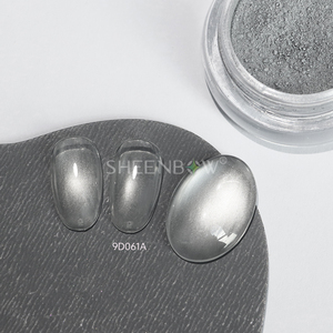 Polvo Magnético para Uñas de Gel, Color Ojo de Gato Plateado, Tamaño Más Pequeño, Último Modelo - Product Image 3