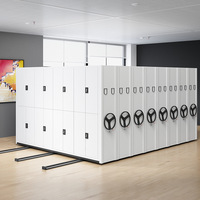 Estanterías Metálicas Compactas Móviles con Diseño Flexible para Gestión de Archivos, Ideales para Archiveros, Bibliotecas y Salas de Archivo