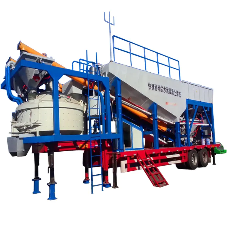 Hoge Output Batching Fabriek Mobiele Betonmixer Batching Plant