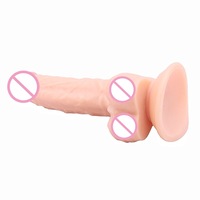 Juguete Sexual Realista de Pene, Seguro de Usar, con Sensación de Piel, de PVC Impermeable, Dildo Enorme XXL para Mujeres con Ventosa