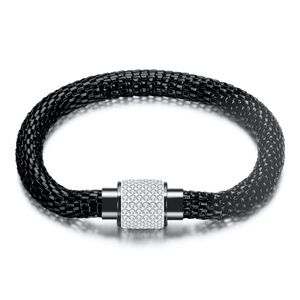 Bracelet Câble Vintage Européen-Américain en Acier, Or, Or Rose, Alliage de Zinc Micro-Incrusté, Bijou Cadeau - Product Image 5