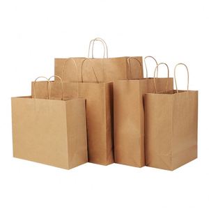 Sac en papier kraft grand format recyclable pour les mariages, les événements d'entreprise, le marketing commercial, les épiceries, les fournitures ménagères - Product Image 1