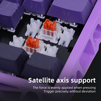 Clavier de jeu mécanique compact 60 % violet à 61 touches, coloré, pour PC de bureau – Meilleures ventes