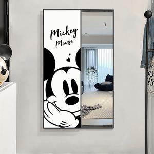 3D มิกกี้<span class=keywords><strong>การ์ตูน</strong></span> INS อลูมิเนียมอัลลอยด์สูงระดับ<span class=keywords><strong>เต็ม</strong></span>ความยาวกระจกทางเดินกดดึงตกแต่งภาพวาดฐานผ้าใบ - Product Image 4