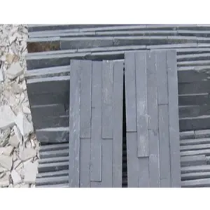 Grey slate stone veneer tiles,grey 20x30 wall cladding panels