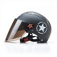 [Personnalisé] Casque de moto électrique à double lentille, protection solaire estivale, coupe-vent, unisexe, sécurité à la conduite
