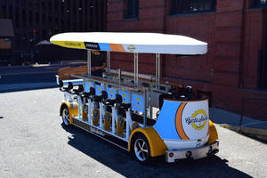 15 personas Quadricycle 3 ruedas Surrey Electric Pedal Bus Beer Bike - Product Image 6