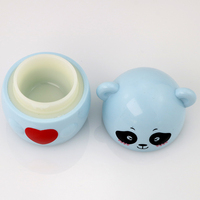 Otoño e invierno 5g crema facial para bebé botella vacía embalaje de plástico dibujos animados Panda diseño cuidado de la piel tarro paquete de prueba
