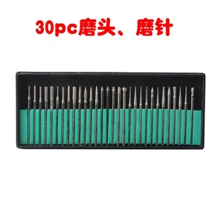 Diamond Grinding Needles 30pc Set 3.0mm Cone Cylindrical For <b>Nail</b> Drill Polishing Metal Ceramic Glass Jewelry Professional - Product Image 5