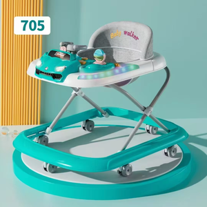 Hebei usine pliable marcheur multi-fonctionnel dessin animé confortable trotteur pour bébé formation marche - Product Image 4