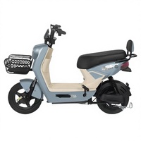 Vélo électrique classique de style vintage 48V 350W |   Vélo électrique urbain pour trajets quotidiens avec batterie 12Ah, 3 vitesses et panier avant