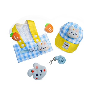 Cat <b>Pet</b> <b>Harness</b> Checkered Breathable Washable Small Size Outdoor Wear - Product Image 5