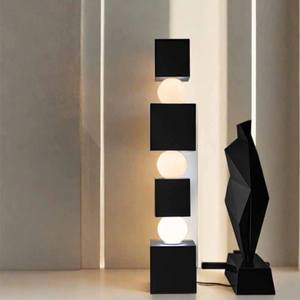 โคมไฟอะคริลิคตั้งพื้นสำหรับตกแต่งโถงล็อบบี้และห้องโถงดีไซน์หรูหราทันสมัย - Product Image 2