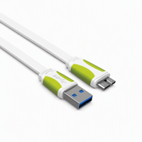 Câble de données OEM DDM Micro USB 3.0 haute vitesse avec blindage tressé et gaine en PVC, 20 cm, charge rapide 3A pour téléphones portables, appareils photo et ordinateurs