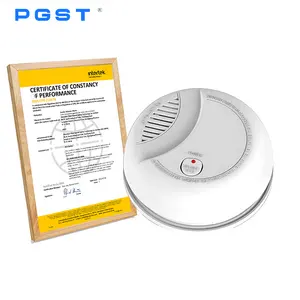 Sensore di allarme antincendio autonomo PGST con funzione muto per la sicurezza domestica rilevatore di fumo indipendente certificato CPR EN14604