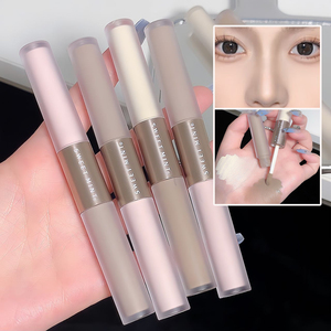 Stick de Contouring Liquide Haute Brillance 2-en-1 : Illumine la Peau, Teinte Chaude Gris-Brun, Ombre de Nez, Enlumineur Mat, <span class=keywords><strong>Bronzer</strong></span> Visage - Product Image 2