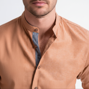 Vente en gros, usine bon marché, dernière mode, nouveau design de luxe avec manches longues, chemise en coton pour hommes, Offre Spéciale - Product Image 1