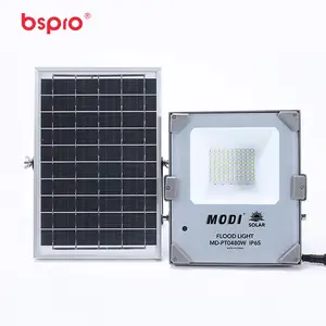 Bspro Durable Iron One Carton 500W Outdoor Waterproof LED Auto Sensor Lighting Solar Flood Light