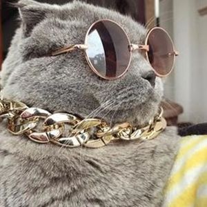 Cool <strong>Dog</strong> <strong>Collar</strong> Necklace for <strong>Pitbull</strong> Bulldog Gold Silver Plastic Necklace <strong>Dog</strong> Jewelry Fashion Pet Supplies - Product Image 3