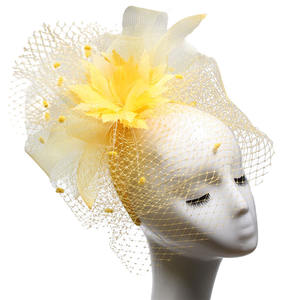 Vente chaude Usine En Gros Femmes Église Chapeau De Mode Simple Dames Tête Fascinator Base Violet Voile Fascinator Derby Chapeaux - Product Image 4