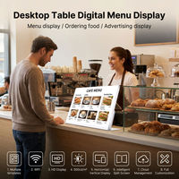 Écran de menu numérique de table pour restaurant, 21,5, 23,8 et 27 pouces, Android, WiFi, commande électronique de menu