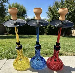 Set de Cachimba de Vidrio de Colores, Ligero y Portátil, con Base de Silicona y Cazoleta de Cerámica para Salón y Fiestas - Product Image 4