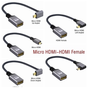 Câble d'extension <span class=keywords><strong>HDMI</strong></span> mâle/<span class=keywords><strong>femelle</strong></span> 4K 60Hz, adaptateur Micro/Mini <span class=keywords><strong>HDMI</strong></span>, rallonge, <span class=keywords><strong>cordon</strong></span> gauche/droite/haut/bas pour moniteur PC, caméra - Product Image 4