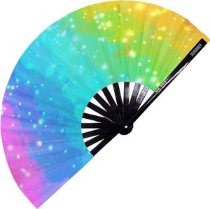 Abanico de Mano de Bambú Personalizado de Alta Calidad, Estilo Arte Popular, con Logotipo Impreso Personalizado, Venta al por Mayor de Fábrica para Regalos Empresariales - Product Image 1