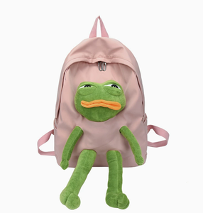 Mochila de rana fea y divertida para adolescentes, venta al por mayor de fábrica <span class=keywords><strong>2026</strong></span>, mochila de dibujos animados, nueva mochila de diseñador para exteriores, mochila escolar junior, MOQ bajo - Product Image 2