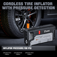 Zeee 2500A démarreur de saut de batterie de voiture portable et gonfleur de pneu 12V batterie de démarrage de saut de batterie de voiture avec pompe à air