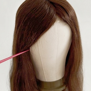 Postizo de <span class=keywords><strong>Cabello</strong></span> con Frente de Encaje Francés Decolorado y Base de PU para <span class=keywords><strong>Mujer</strong></span>, Venta al por Mayor, <span class=keywords><strong>Cabello</strong></span> Q6 # 3 - Product Image 1