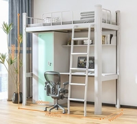 Lits superposés modernes en métal pour adultes, meubles de maison économiques, tailles simple et double avec structure en fer pour chambre ou salon