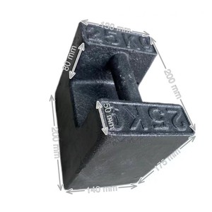 Pesas de Bloque de Hierro Fundido Veidt M1 OIML de 25 kg para Laboratorio, Pesas de Calibración de Acero Inoxidable para Pruebas de Carga en Elevadores y Grúas M1 OI - Product Image 2