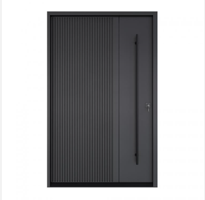 Porte d'entrée en acier moderne antivol <span class=keywords><strong>VICENTE</strong></span> avec poignée et serrure personnalisables en option pour usage commercial - Product Image 4