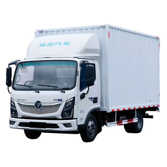 Foton 5 Ton Truck Electric Delivery Van Ollin EL Pro Light Truck Customized Box Body 100kWh Battery 163PS New Energy Vehicle
