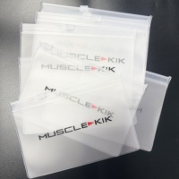 Pochette à bijoux en plastique EVA givré avec fermeture éclair personnalisée, mini pochette à fermeture éclair avec logo pour emballage d'accessoires de bague