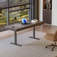Bureau de travail multifonctionnel en bois massif, ergonomique, sur mesure, avec hauteur réglable et capacité de charge élevée