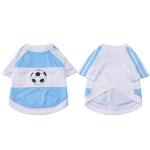 Camiseta de Verano para Perro, Diseño de Copa Mundial de Fútbol, Nueva, Linda, de Malla, Cómoda, Transpirable, de Dos Patas y Manga Corta para <span class=keywords><strong>Samoyed</strong></span>, Fabricada en China - Product Image 2