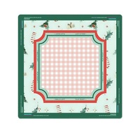 Tapis de Mahjong de Noël Vert Personnalisé, Housse de Table de Mahjong, Housse de Table de Mahjong Américain à Carreaux Rouges, Cadeau de Jeu