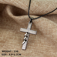 Collar con Colgante de Cruz de Death Note de Moda para Mujer, Collares de Anime y Cómics, Accesorios de Joyería