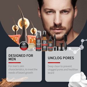 Kit <span class=keywords><strong>de</strong></span> Soins et <span class=keywords><strong>de</strong></span> Croissance <span class=keywords><strong>de</strong></span> <span class=keywords><strong>la</strong></span> <span class=keywords><strong>Barbe</strong></span> Bettermiss en Gros, 7 Pièces : Huile et Baume à <span class=keywords><strong>Barbe</strong></span>, Stylo Mousse, avec Logo Personnalisé – Coffret Cadeau pour Hommes - Product Image 6