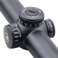 Lunette de chasse Vector Optics Continental 1-6x24 en alliage d'aluminium avec revêtement FMC, point central lumineux et système optique allemand