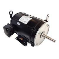 Moteur à vis sans fin monophasé NEMA universel en acier laminé, cadre 56, 1725 tr/min, 115/208-230V, efficacité IE2