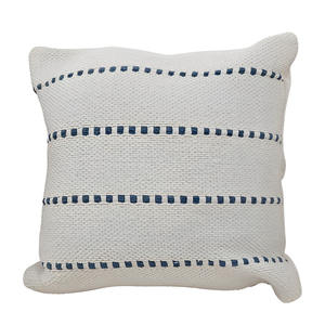 Funda de Almohada de Algodón Azul de 50x50 cm - Product Image 1