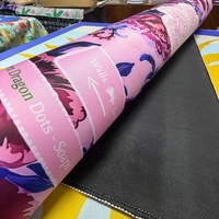 Tapis de Mahjong Américain Portable et Pliable avec Sac, Tapis de Jeu Antidérapant et Imperméable en Caoutchouc, Grande Tapisserie de Table de Mahjong pour le Voyage
