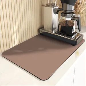 Coffee Mats For Countertop, Espresso Machine Coffee Maker Mat -  Quick-drying Dish Drying Mat, Kitchen Draining Mat For Kitchen Counter-top Sink  Table